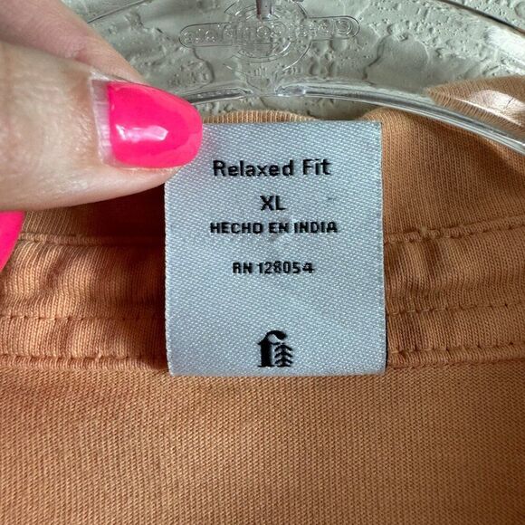 Fielder by Bonobos Relaxed Fit Gradient Ombre Dip Dye Polo Shirt XL Orange Pink - Picture 7 of 10